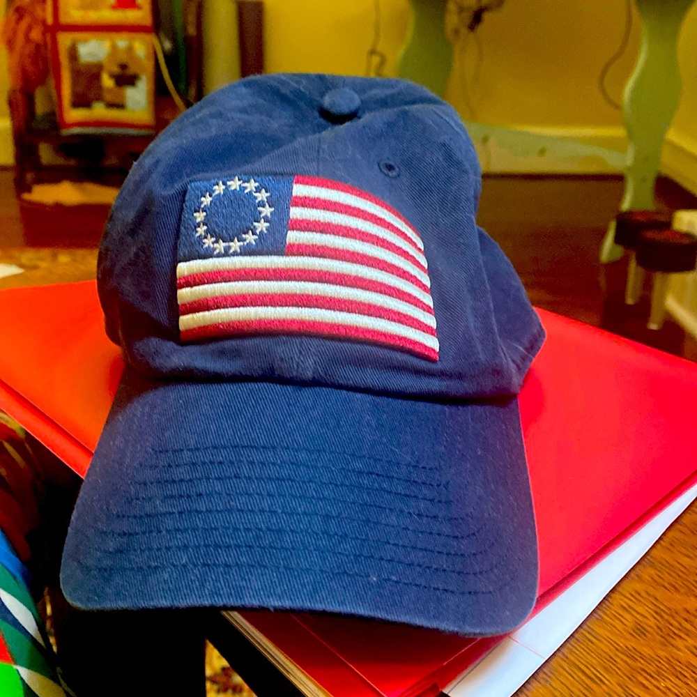 47Brand Navy Cap w/13 star USA flag patch. Excellent condition.